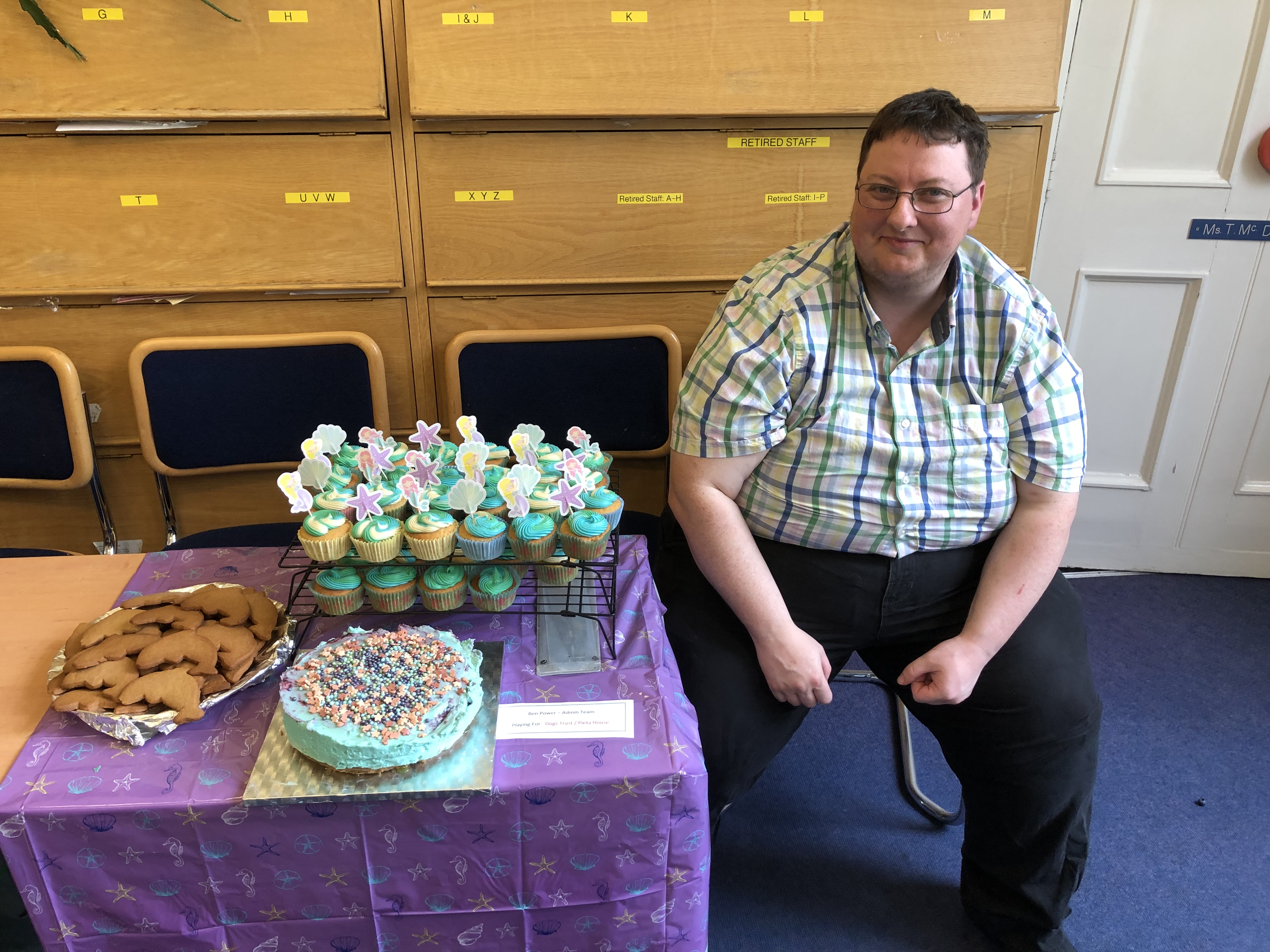 Ben with baking display