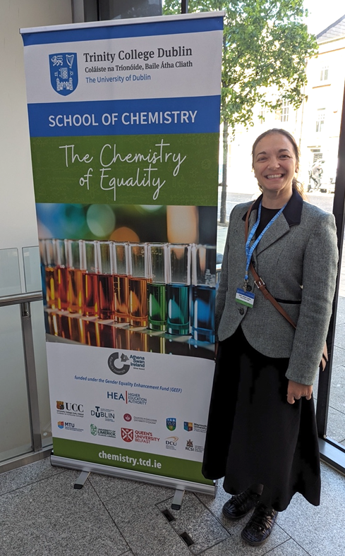 Meeting organiser, Prof Larisa Florea (Chair of EDI Committee, School of Chemistry, TCD)
