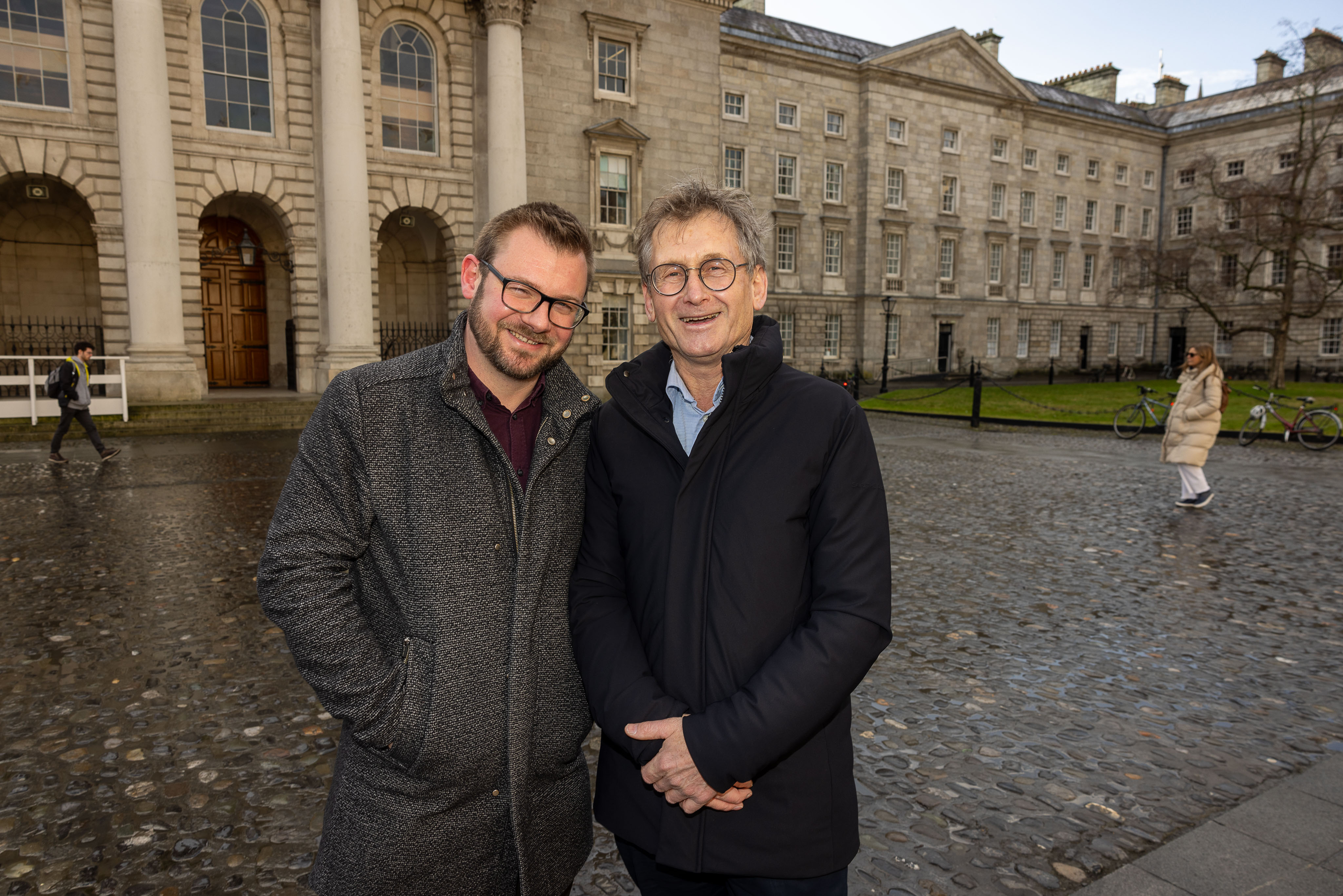 Prof. Chris Batchelor McAuley with Prof. Ben Feringa in Trinity College