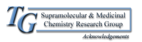 The TG Supramolecular and Medicinal Research Group -
Acknowledgements