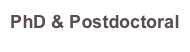 PhD & Postdoctoral